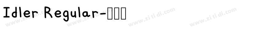 Idler Regular字体转换